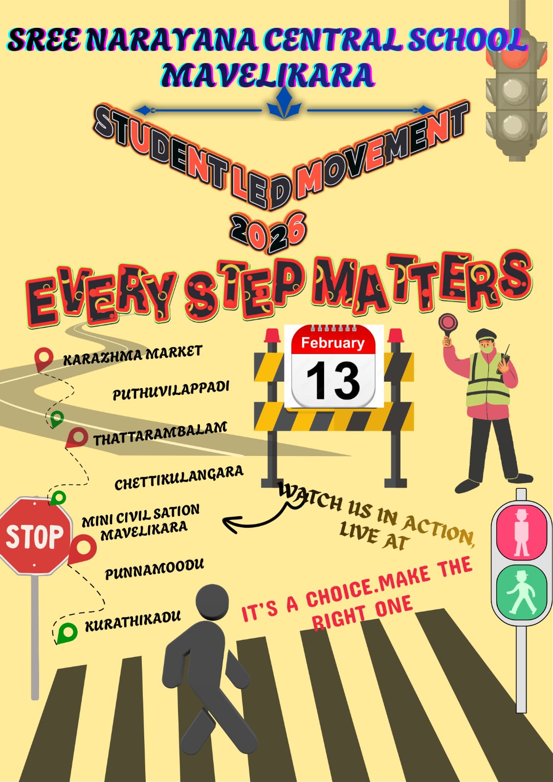 STUDENT LED MOVEMENT IS ON 13TH FEBRUARY 2026 - SN Central School